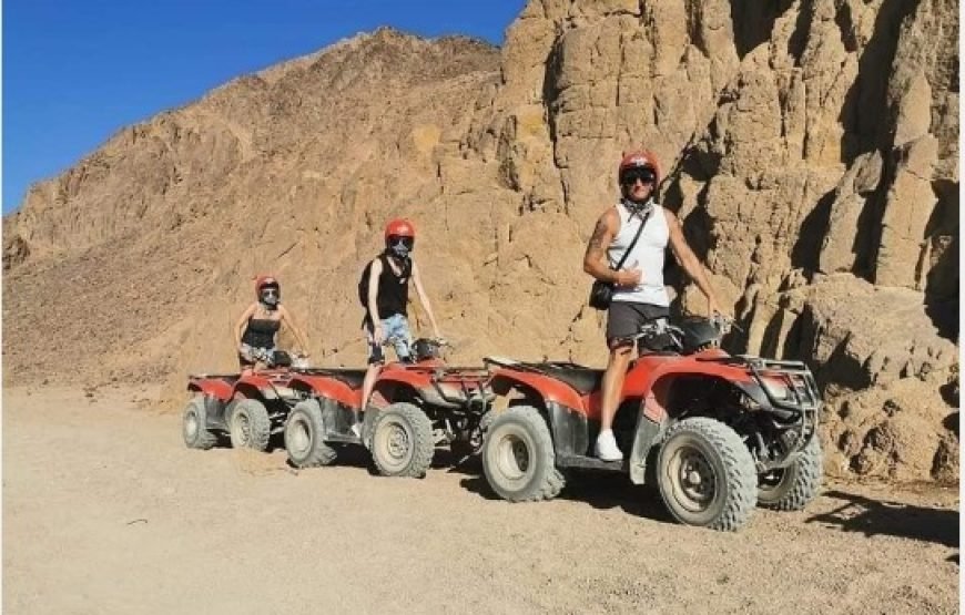 “Hurghada Desert Safari: 4×4 Jeep, Quad & Buggy Tour with Bedouin Dinner” 🏎️🐪